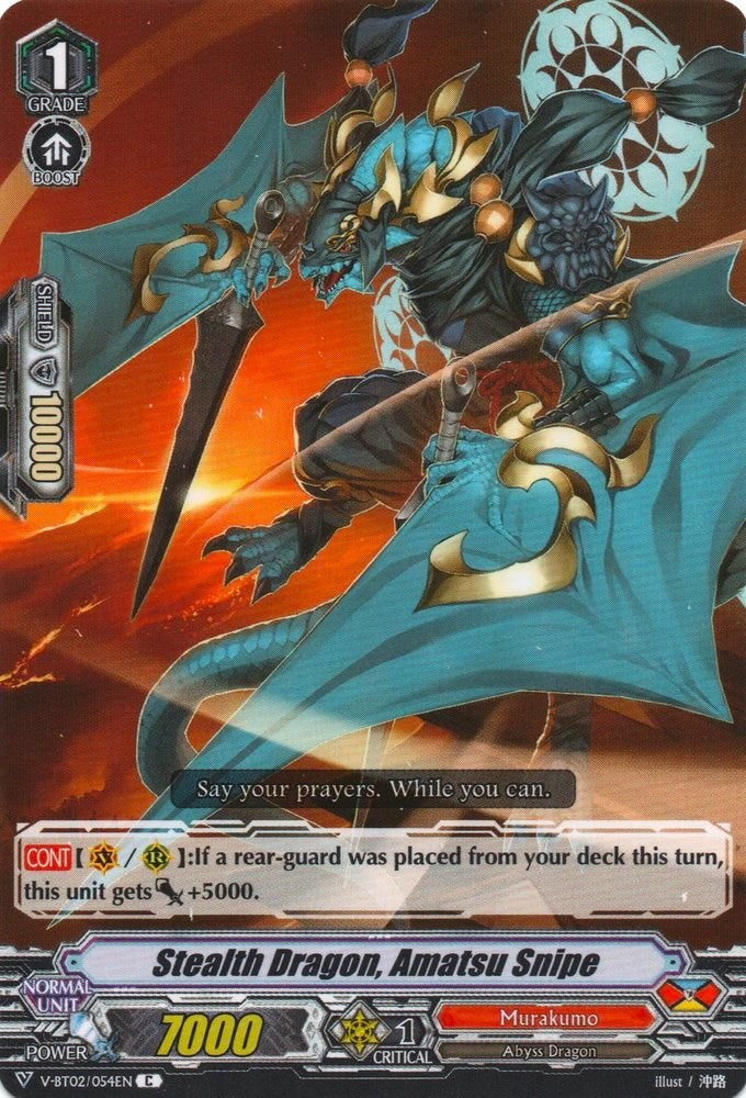 Image of Stealth Dragon, Amatsu Snipe (V-BT02/054EN) [Strongest! Team AL4]