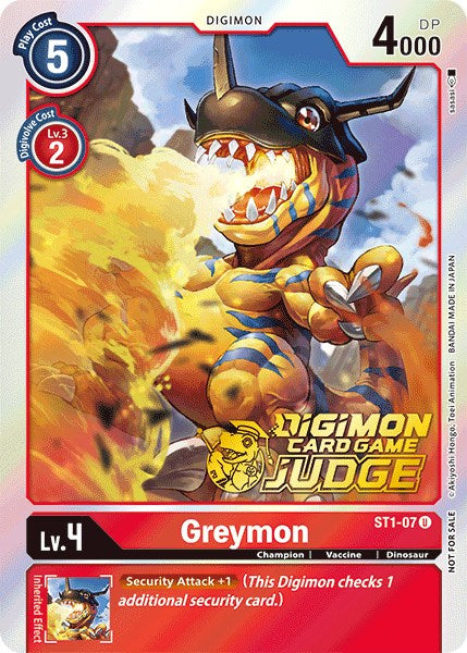 Image of Greymon [ST1-07] (Judge Pack 1) [Starter Deck: Gaia Red Promos]