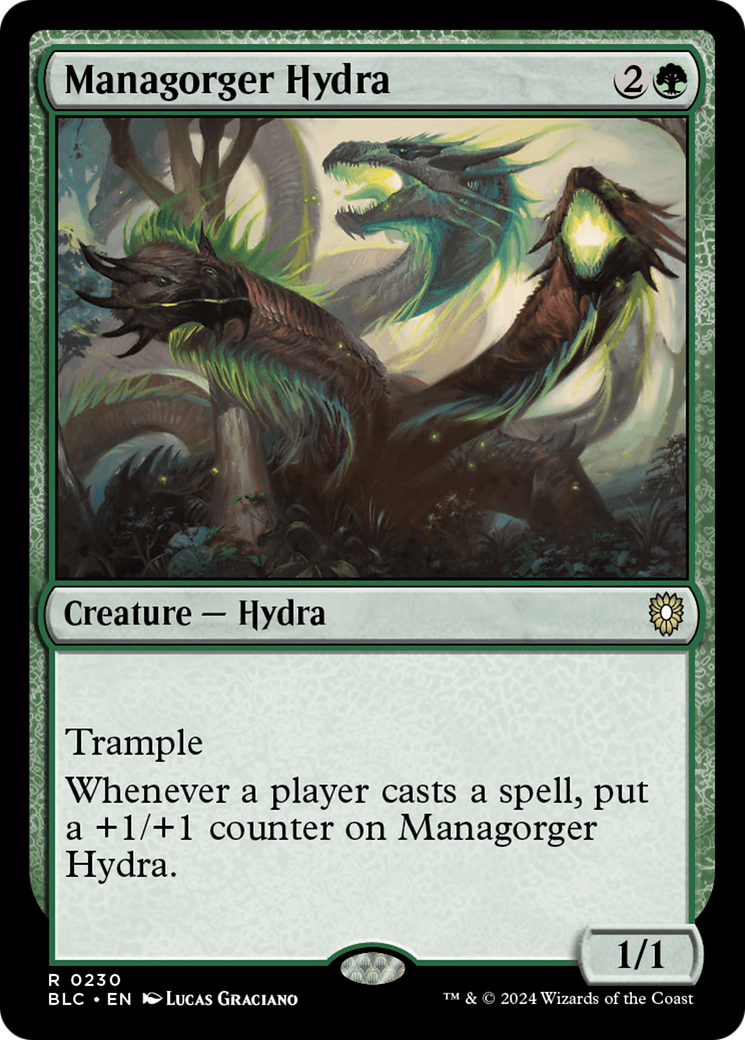 Image of Managorger Hydra [Bloomburrow Commander]