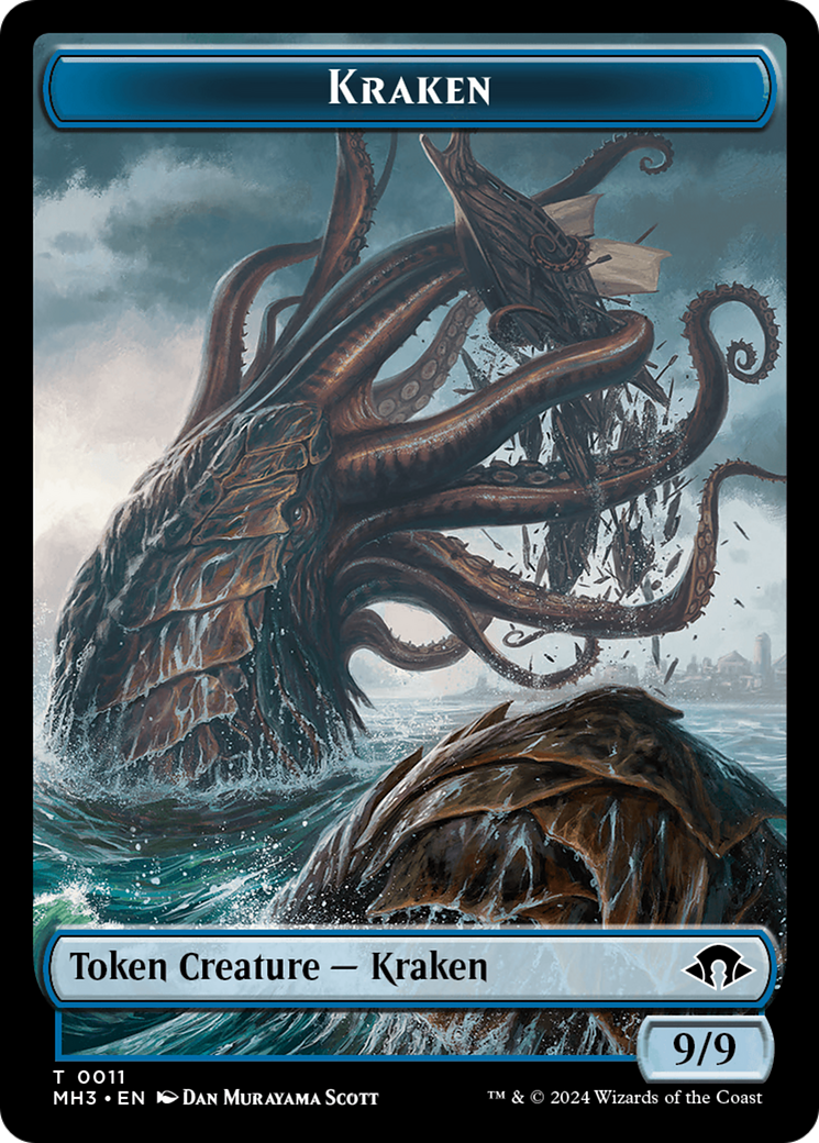 Image of Servo // Kraken Double-Sided Token [Modern Horizons 3 Tokens]
