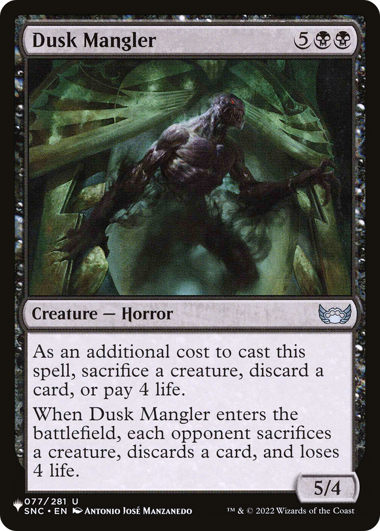 Image of Dusk Mangler [The List]