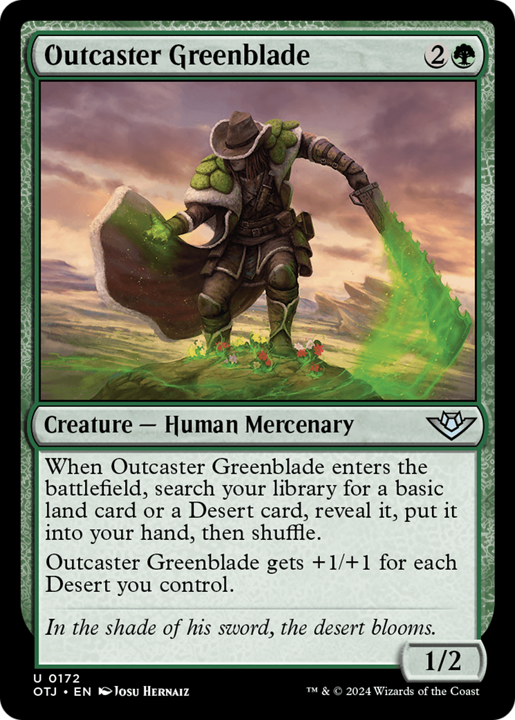 Image of Outcaster Greenblade [Outlaws of Thunder Junction]