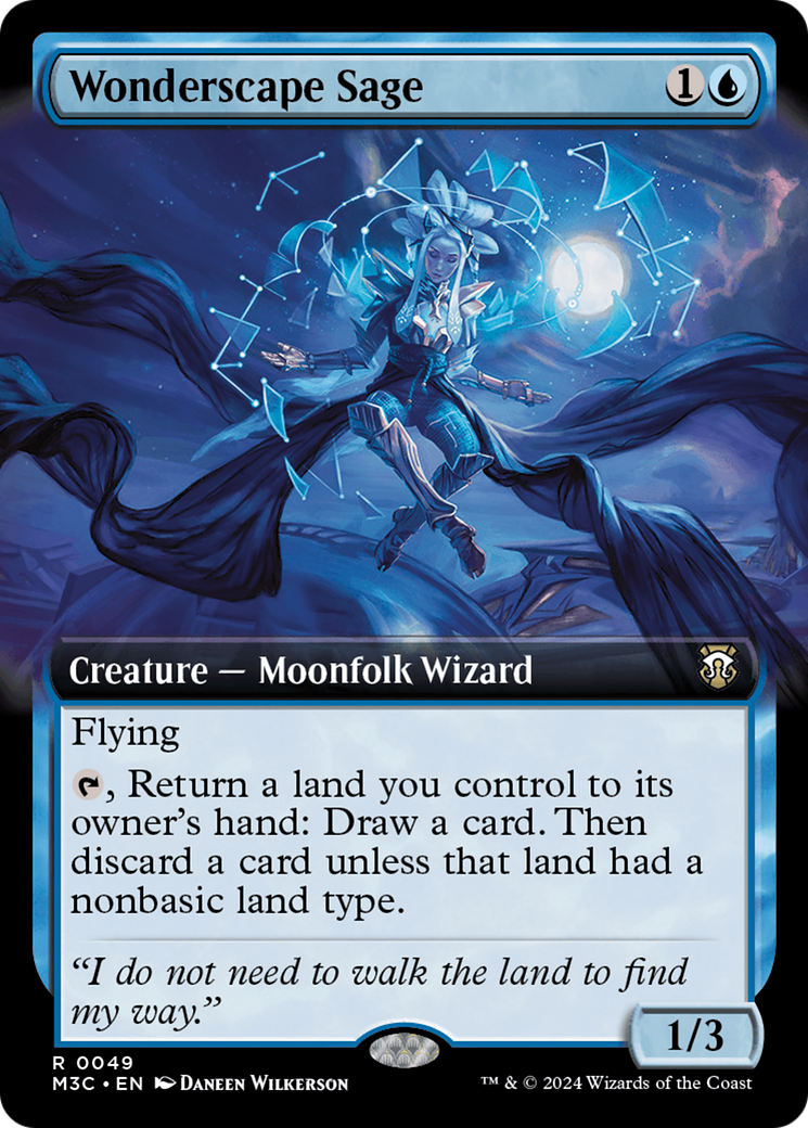 Image of Wonderscape Sage (Extended Art) [Modern Horizons 3 Commander]