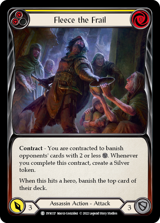 Image of Fleece the Frail (Yellow) [DYN137] (Dynasty)  Rainbow Foil