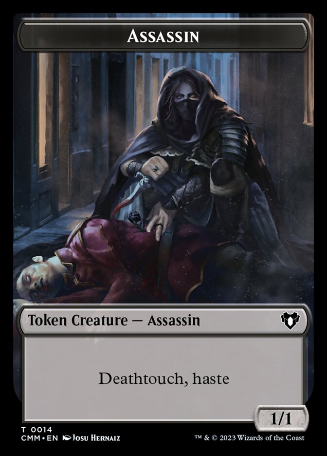 Image of Treasure // Assassin Double-Sided Token [Commander Masters Tokens]
