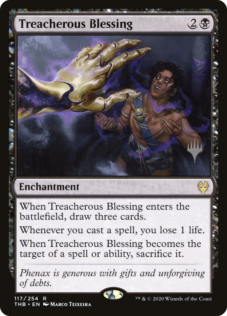 Image of Treacherous Blessing (Promo Pack) [Theros Beyond Death Promos]
