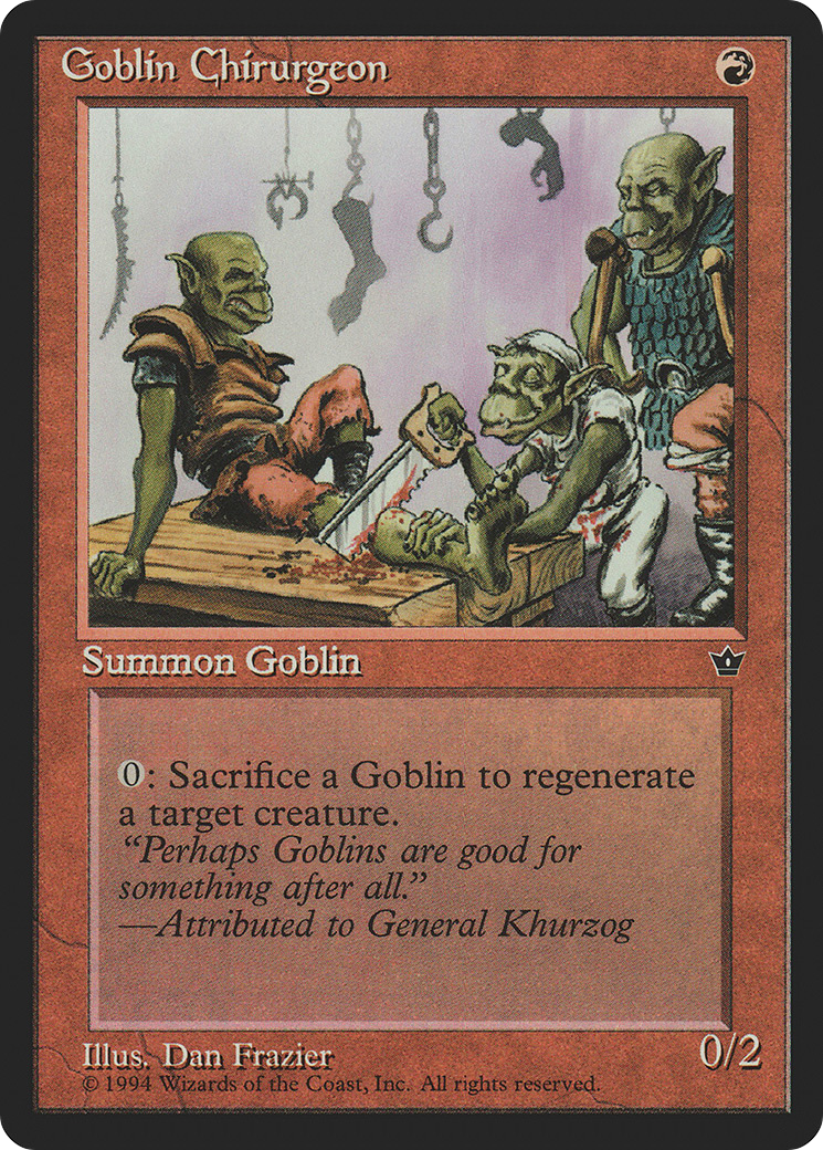 Image of Goblin Chirurgeon (Dan Frazier) [Fallen Empires]