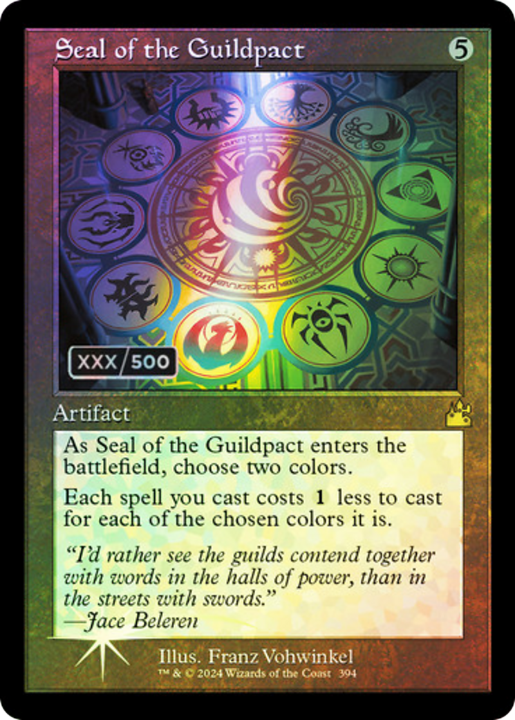 Image of Seal of the Guildpact (Retro) (Serialized) [Ravnica Remastered]
