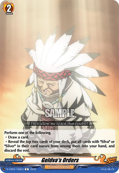 Image of Goldva's Orders (D-TB03/166EN) [Shaman King]