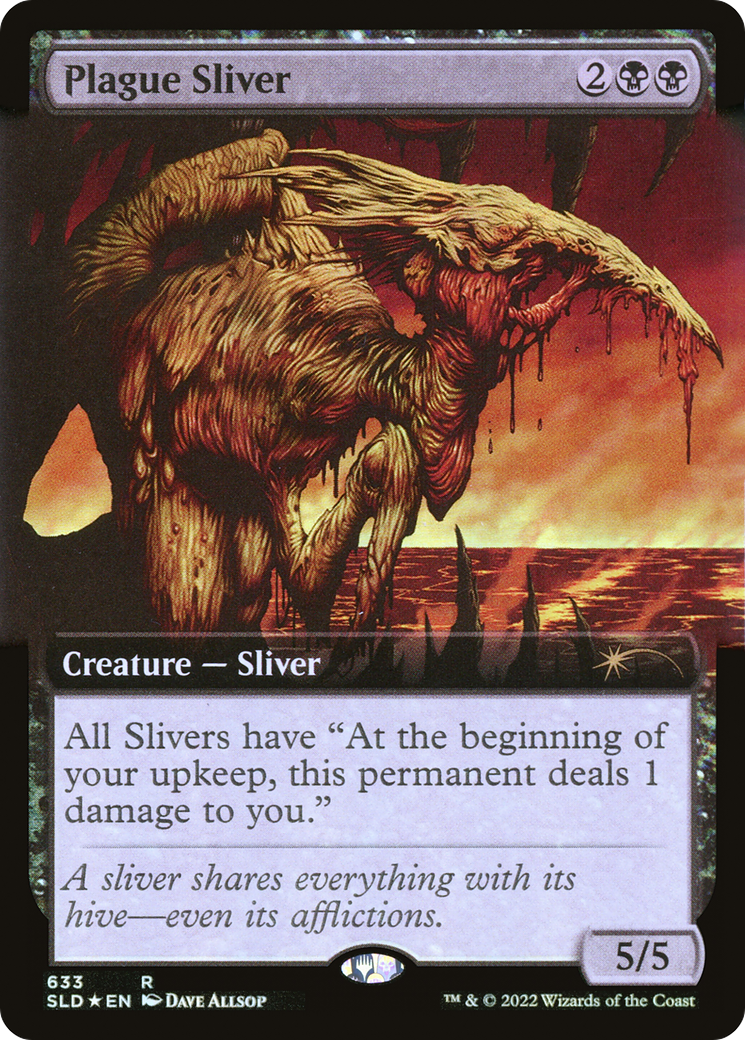 Image of Plague Sliver (Extended Art) [Secret Lair Drop Promos]