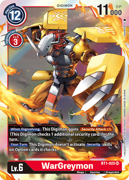 Image of WarGreymon [BT1-025] [Release Special Booster Ver.1.0]