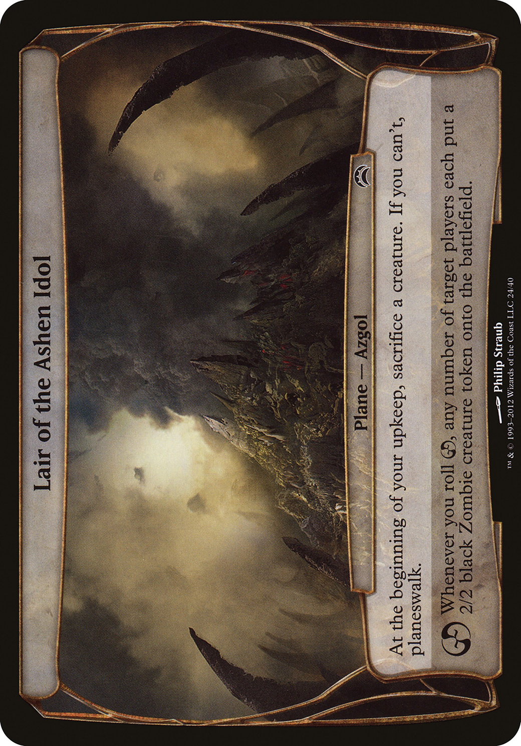 Image of Lair of the Ashen Idol (Planechase 2012) (OVER-024) - Planechase 2012 Planes Foil