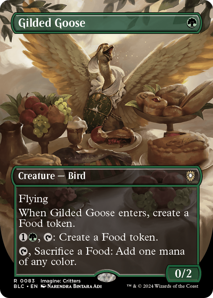 Image of Gilded Goose (Borderless) [Bloomburrow Commander]
