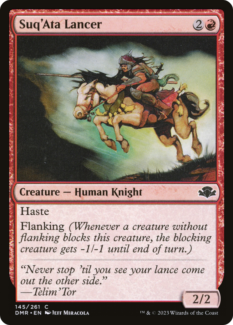 Image of Suq'Ata Lancer [Dominaria Remastered]