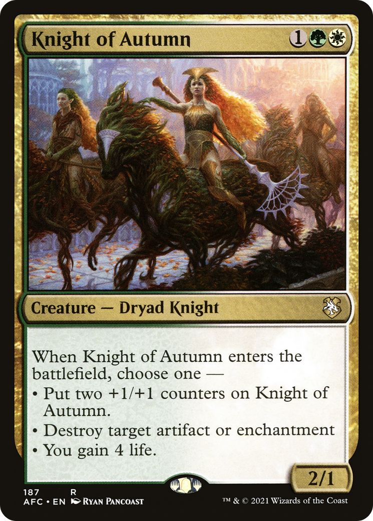 Image of Knight of Autumn [Dungeons & Dragons: Adventures in the Forgotten Realms Commander]