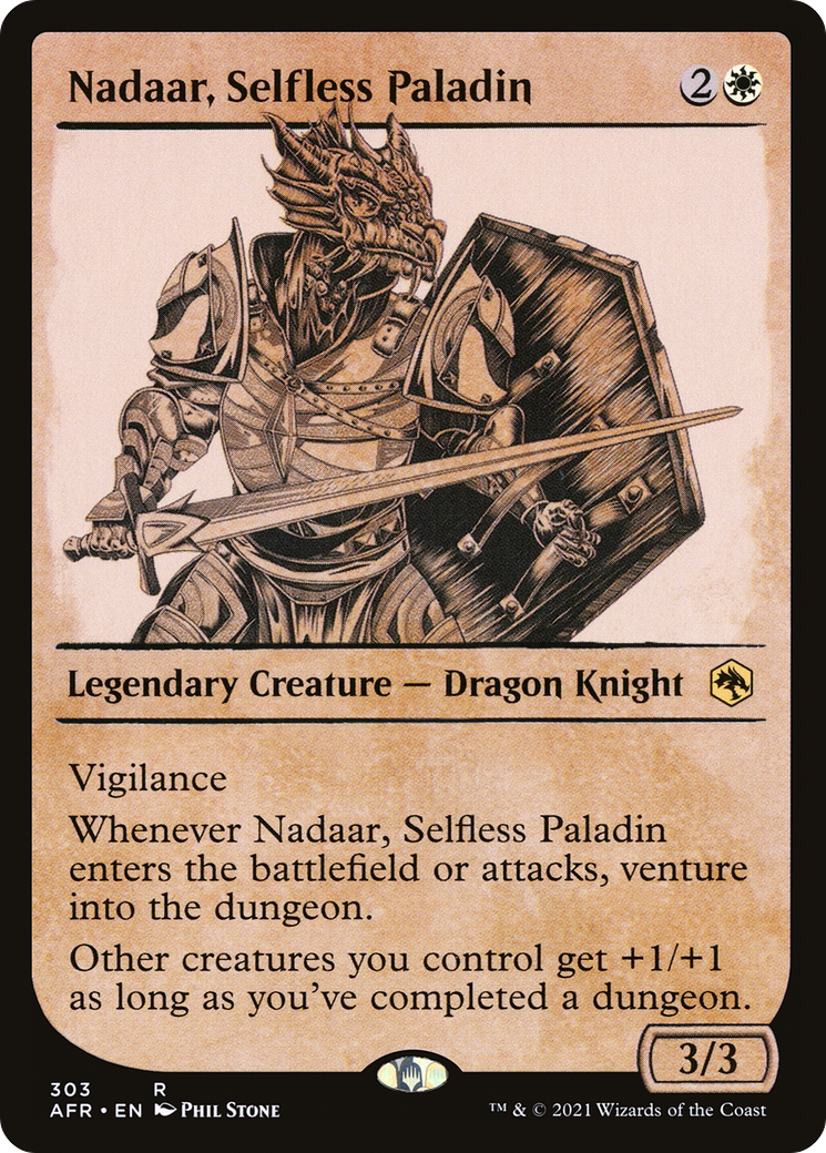 Image of Nadaar, Selfless Paladin (Showcase) [Dungeons & Dragons: Adventures in the Forgotten Realms]