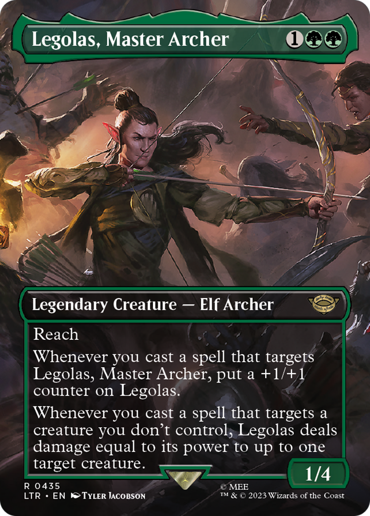 Image of Legolas, Master Archer (Borderless Alternate Art) [The Lord of the Rings: Tales of Middle-Earth]