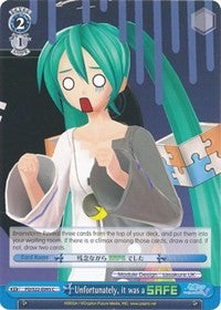 Image of Unfortunately, it was a SAFE (PD/S22-E095 C) [Hatsune Miku -Project DIVA- f]