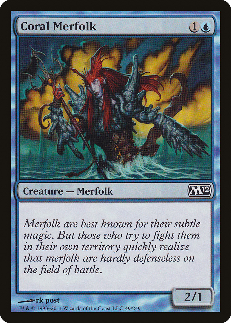 Image of Coral Merfolk [Magic 2012]
