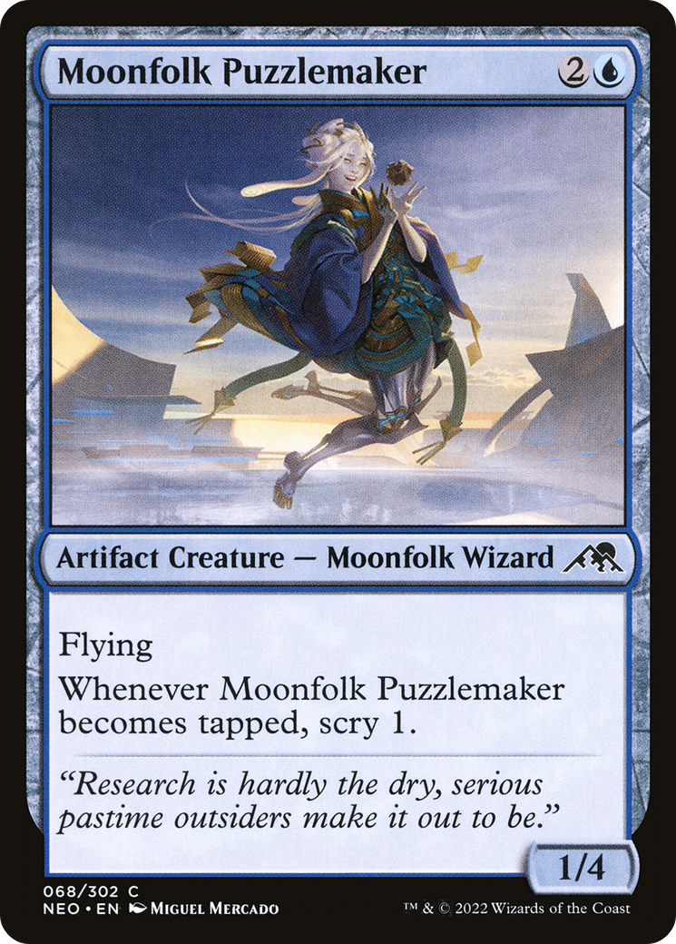 Image of Moonfolk Puzzlemaker [Kamigawa: Neon Dynasty]