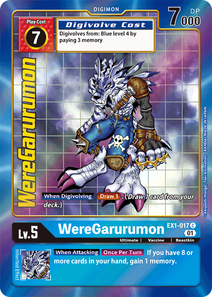 Image of WereGarurumon [EX1-017] (Alternate Art) [Classic Collection]