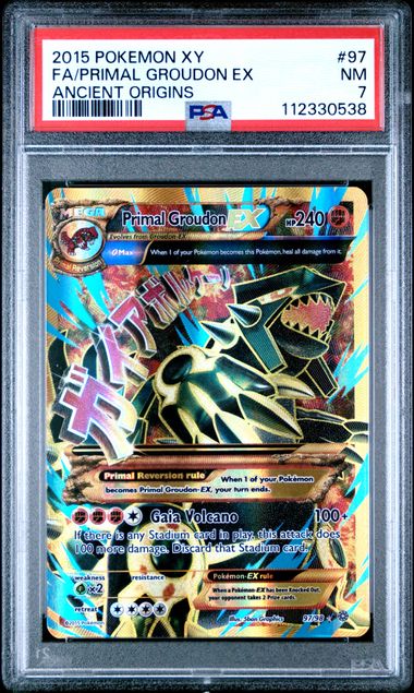 Image of Primal Groudon EX (XY: Ancient Origins) 97/98 PSA 7