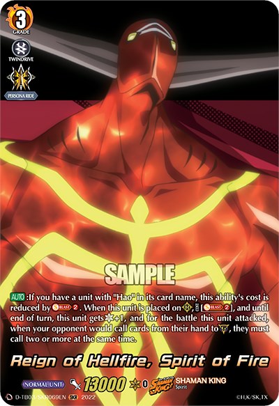 Image of Reign of Hellfire, Spirit of Fire (D-TB03/SKR069EN) [Shaman King]