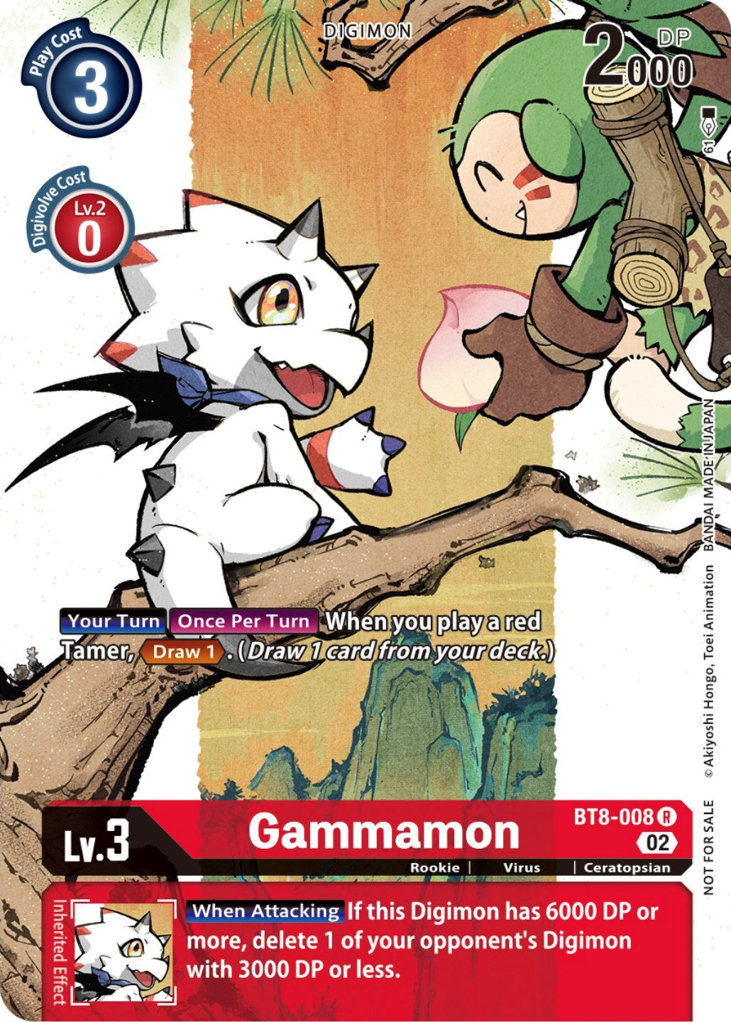 Image of Gammamon [BT8-008] (Digimon Illustration Competition Promotion Pack) [New Awakening Promos]