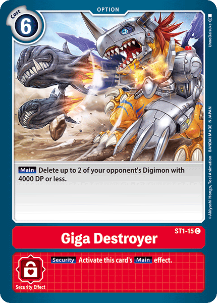 Image of Giga Destroyer [ST1-15] [Starter Deck: Gaia Red]