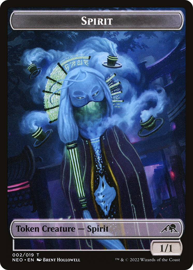 Image of Spirit Token (002) [Kamigawa: Neon Dynasty Tokens]
