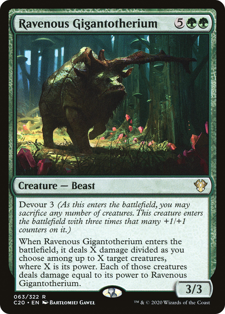 Image of Ravenous Gigantotherium [Commander 2020]