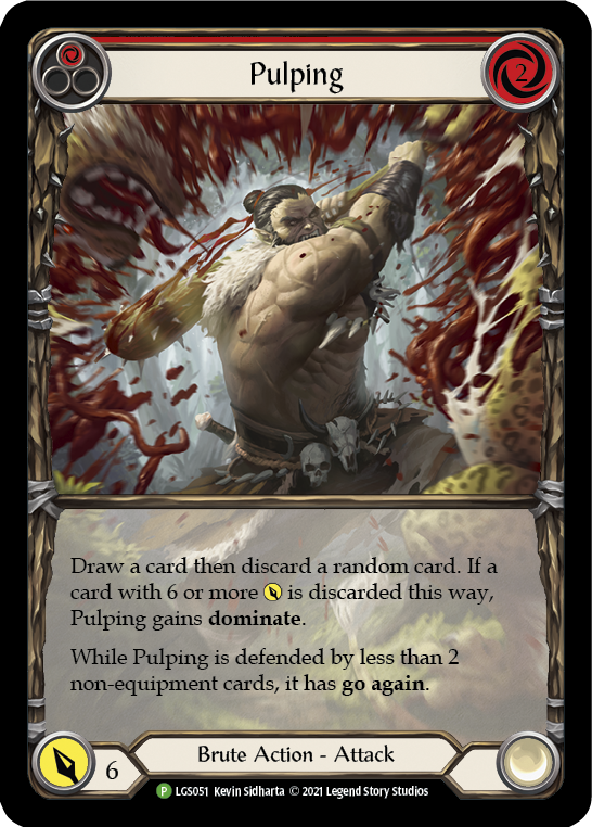 Image of Pulping (Red) [LGS051] (Promo)  Rainbow Foil