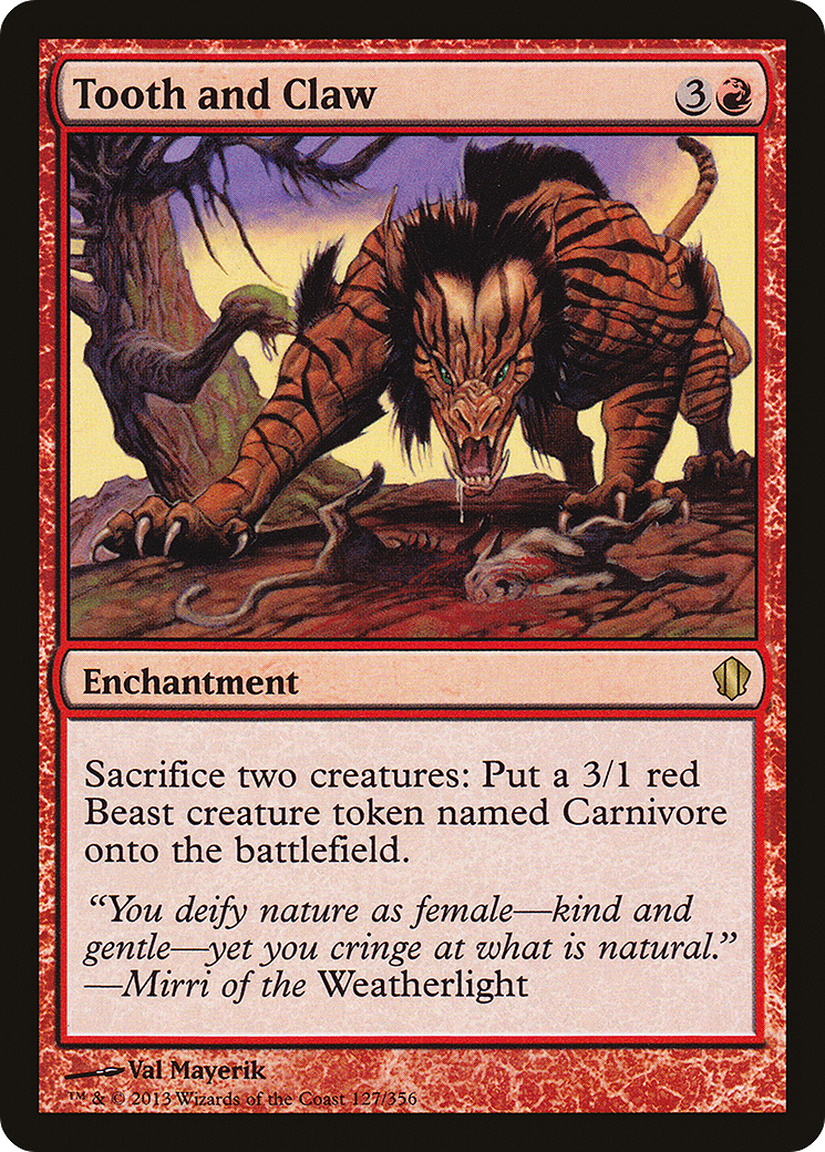 Image of Tooth and Claw [Commander 2013]