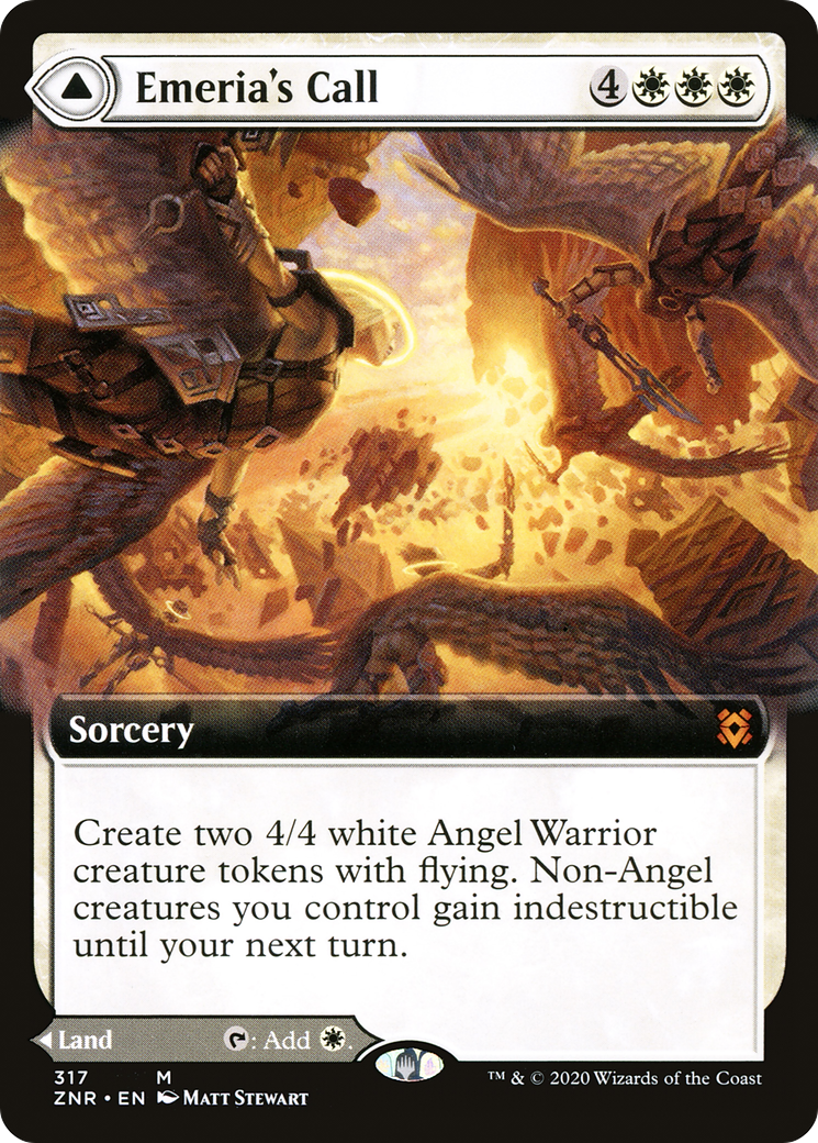 Image of Emeria's Call // Emeria, Shattered Skyclave (Extended Art) [Zendikar Rising]