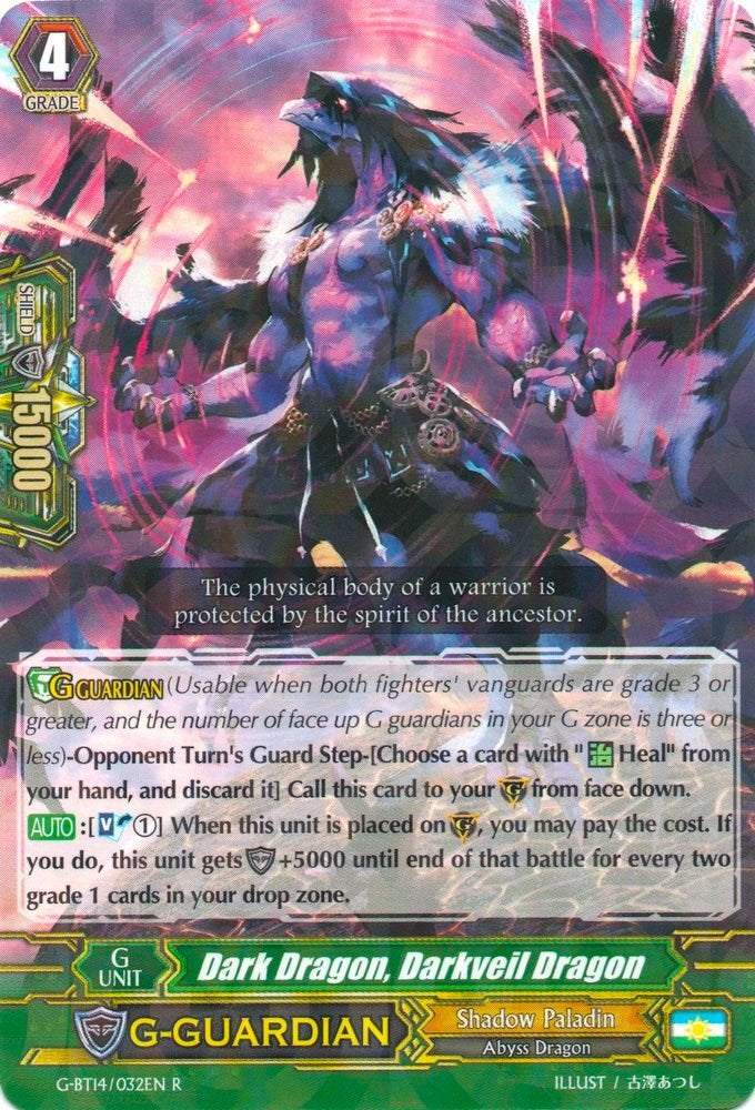 Image of Dark Dragon, Darkveil Dragon (G-BT14/032EN) [Divine Dragon Apocrypha]