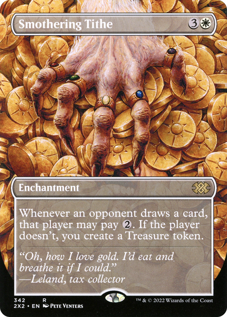 Image of Smothering Tithe (Borderless Alternate Art) [Double Masters 2022]