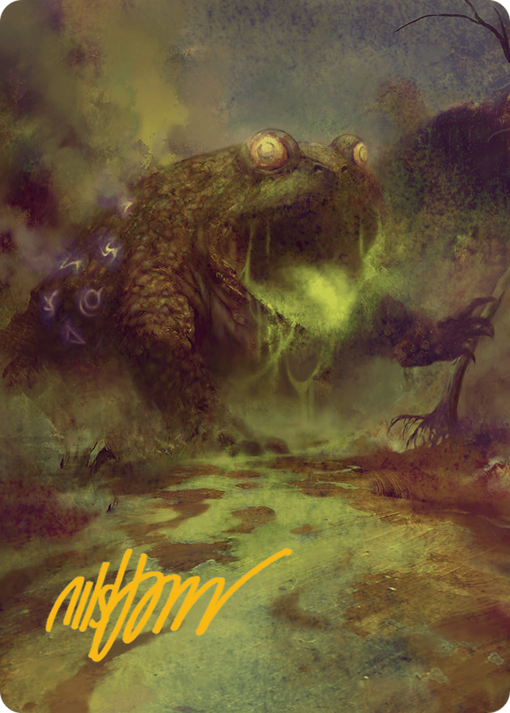 Image of The Gitrog Monster Art Card (Gold-Stamped Signature) [Bloomburrow Art Series]