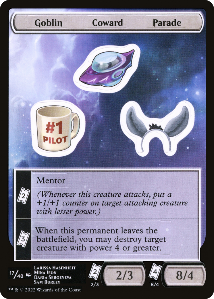 Image of Goblin Coward Parade [Unfinity Stickers]