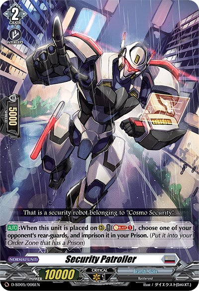 Image of Security Patroller (D-SD05/006EN) [Tomari Seto: Aurora Valkyrie]