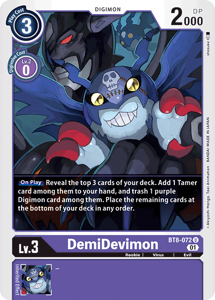 Image of DemiDevimon [BT8-072] [New Awakening]