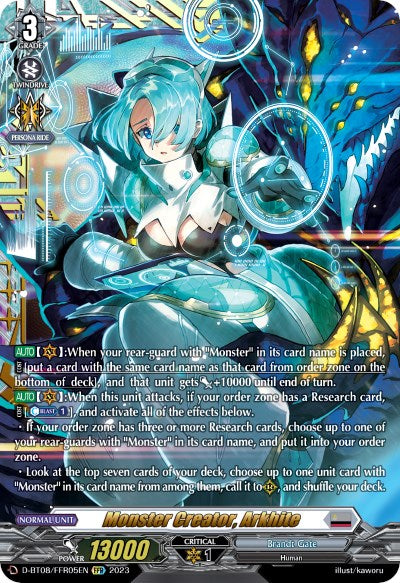 Image of Monster Creator, Arkhite (D-BT08/FFR05EN) [Minerva Rising]