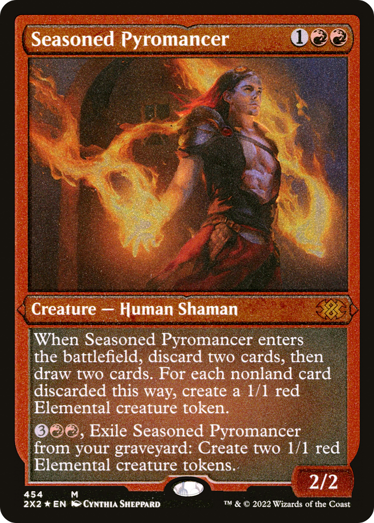 Image of Seasoned Pyromancer (Foil Etched) [Double Masters 2022]