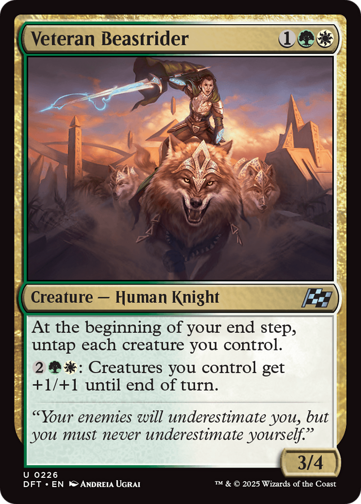 Image of Veteran Beastrider [Aetherdrift]