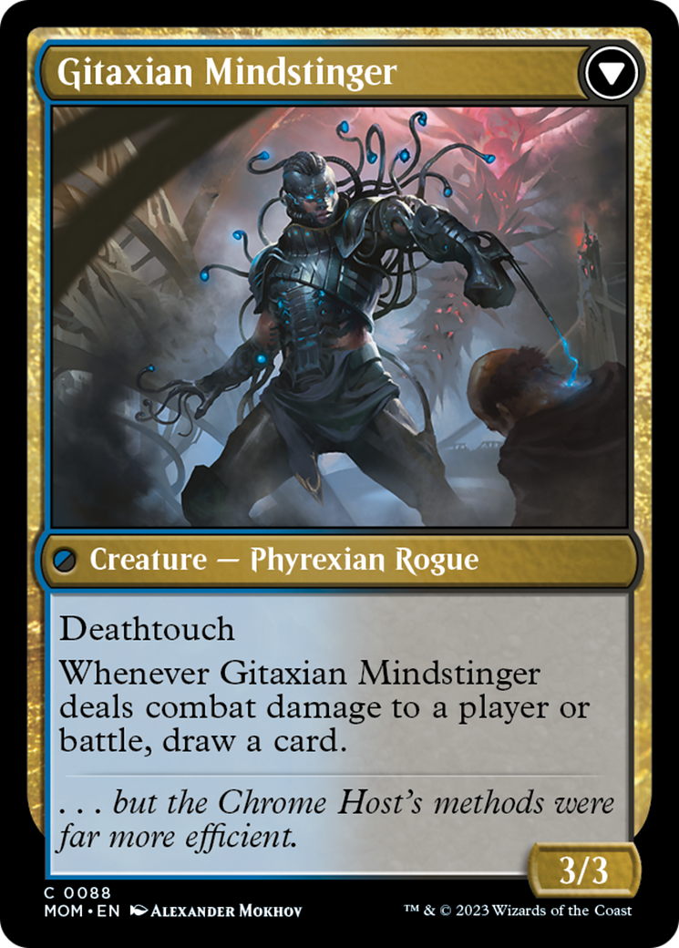 Image of Aetherblade Agent // Gitaxian Mindstinger [March of the Machine]