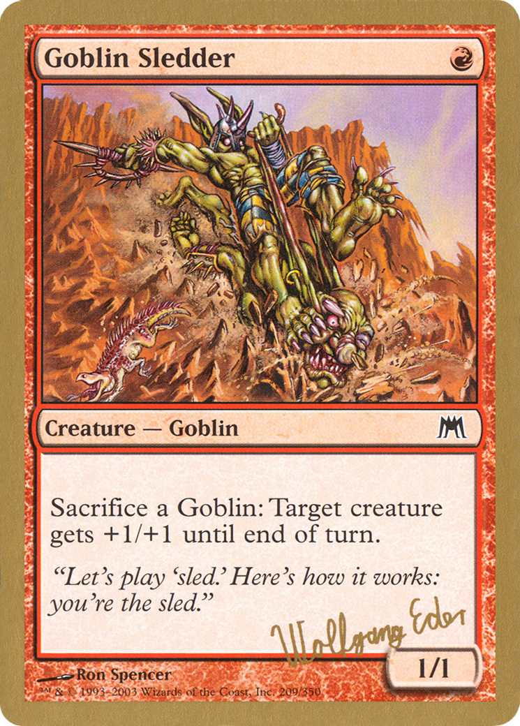Image of Goblin Sledder (Wolfgang Eder) [World Championship Decks 2003]