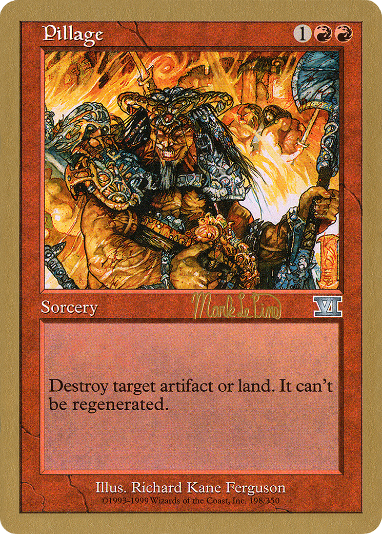 Image of Pillage (Mark Le Pine) [World Championship Decks 1999]