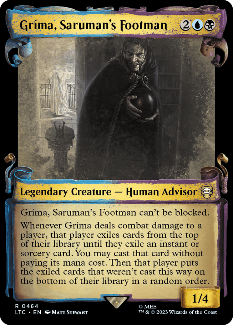 Image of Grima, Saruman's Footman [The Lord of the Rings: Tales of Middle-Earth Commander Showcase Scrolls]