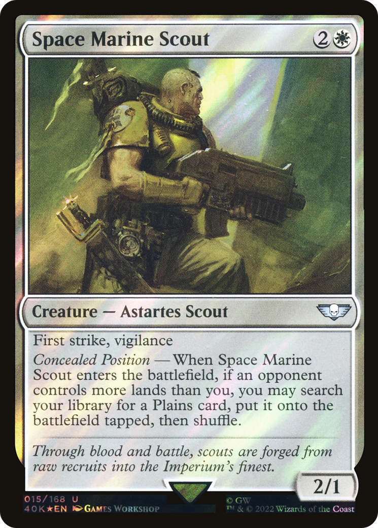 Image of Space Marine Scout (Surge Foil) [Warhammer 40,000]