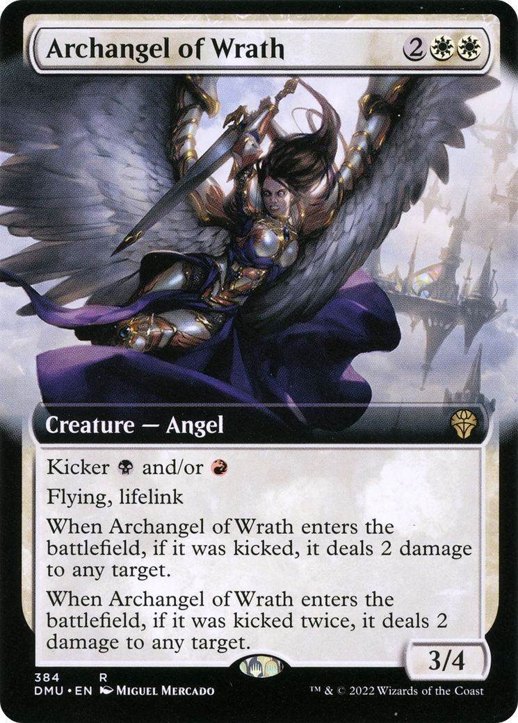 Image of Archangel of Wrath (Extended Art) [Dominaria United]