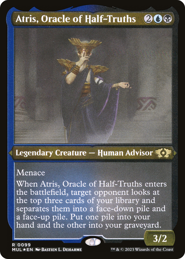 Image of Atris, Oracle of Half-Truths (Foil Etched) [Multiverse Legends]